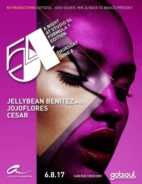 Montreal ~ Thursday June 8th A Night at Studio 54 with Jellybean Benitez