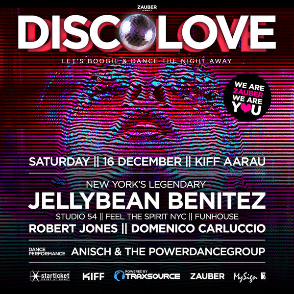 Saturday December 16th Disco Love with Jellybean Benitez in Switzerland