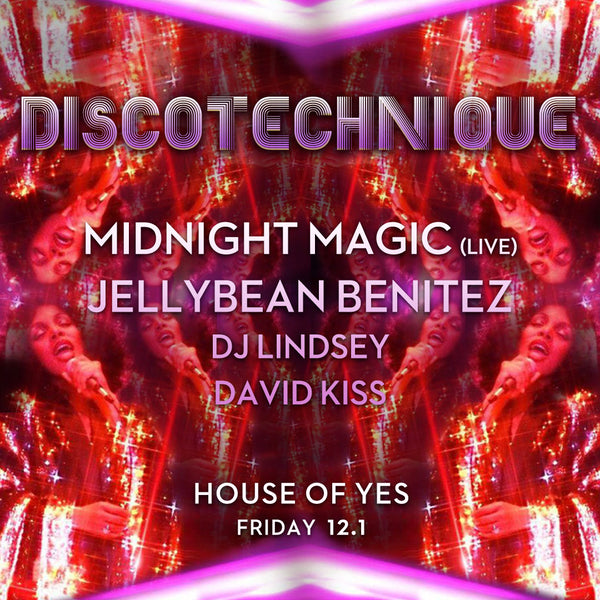 Friday December 1st ~ Jellybean Benitez at House of Yes in Brooklyn