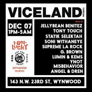 2nite Thursday Dec 7th in #Miami Viceland presents Jellybean Benitez at 1800Lucky