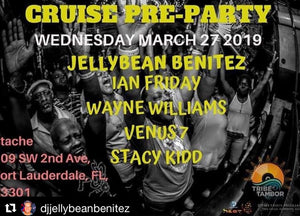 Wednesday March 27th Tribe Tambor Pre Cruise party with Jellybean Benitez at Stache Fort Lauderdale