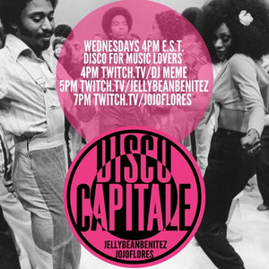 Wednesday May 4th  2022 - DISCO PARTY with Jellybean Benitez ~ Live ON Twitch.TV