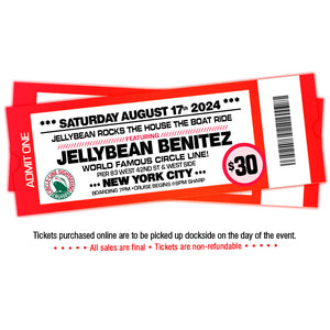 August 17th - Jellybean Rocks The House - The Boat Ride - $30 - Early Bird - 1st Release