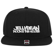 Jellybean Rocks The House Baseball Cap - Black with White Embroidery