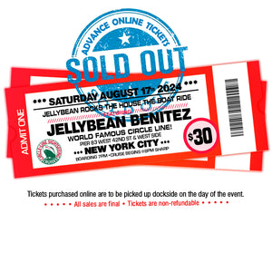 August 17th - Jellybean Rocks The House - The Boat Ride - $30 - Early Bird - 1st Release