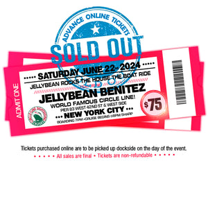 June 22nd - Jellybean Rocks The House - The Boat Ride - $75 - Final Release