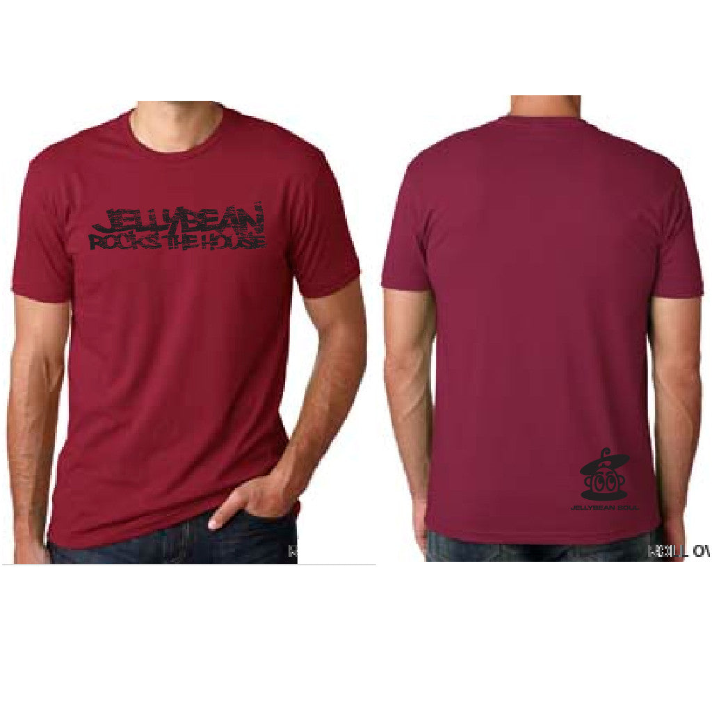 Jellybean Rocks The House Unisex Crew Neck T-Shirt - Black Vertical –  Jellybean Benitez Shop