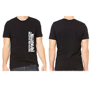 Jellybean Rocks The House Unisex Crew Neck T-Shirt - Black Vertical