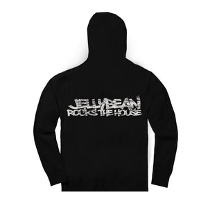 Jellybean Soul / Jellybean Rocks The House Unisex Hooded Sweatshirt - Black